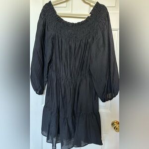 H&M Black Smocked Dress